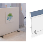 WALL OF SEPARATION WITH PLEXIGLASS