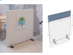 WALL OF SEPARATION WITH PLEXIGLASS