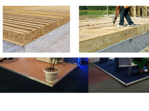 INSTALLATION RAISED FLOORING BASE AND FRAME