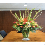 GLADIOLUS GERINIUMS - SWEET WILLIAM